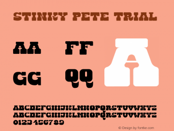 Stinky Pete Trial Version 1.001;Fontself Maker 3.5.4图片样张