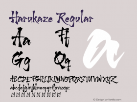 Harukaze-Demo Version 1.000 Font Sample