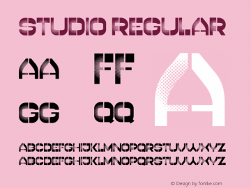 Studio Regular Version 1.000 Font Sample