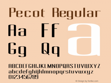 Pecot Regular 1.02图片样张