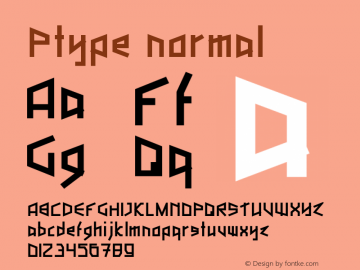 PType Version 1 Font Sample