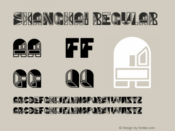 Shanghai Regular Version 1.000 Font Sample