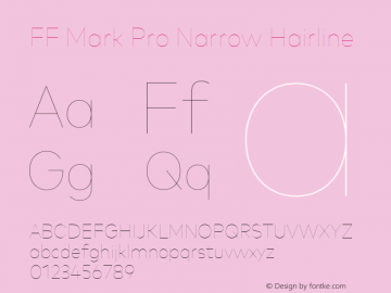 FF Mark Pro Narrow Hairline 7.504图片样张