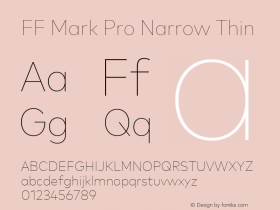 FF Mark Pro Narrow Thin 7.504图片样张