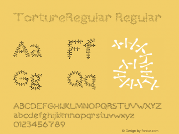 TortureRegular W05 Regular Version 4.10 Font Sample