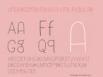 Undersong Line W03 Line Version 1.00图片样张