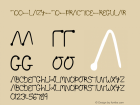 Too lazy to practice Regular 001.000图片样张