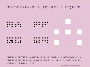 Iconian Light Light 1 Font Sample