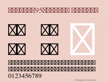 Symbol W95 Medium Version 1.01图片样张