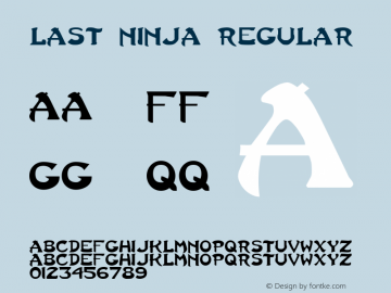 Last Ninja Regular 1.0图片样张