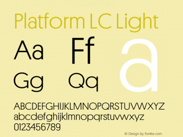Platform LC Light Version 001.001 (2020) | wf-rip DC20200410图片样张