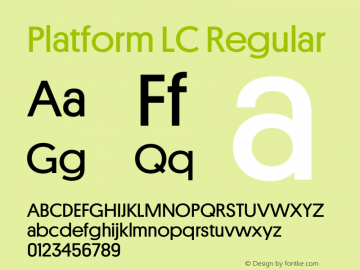 Platform LC Regular Version 001.001 (2020) | wf-rip DC20200410图片样张