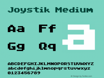 Joystik Medium 001.000 Font Sample