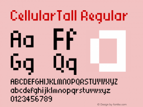 CellularTall Regular Version 1.00图片样张