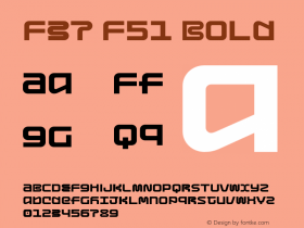 F37 F51 Bold Version 1.000;PS 001.000;hotconv 1.0.88;makeotf.lib2.5.64775图片样张