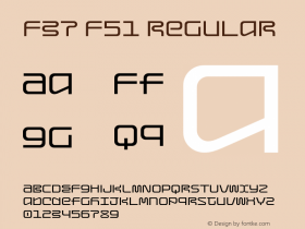 F37 F51 Regular Version 1.000;PS 001.000;hotconv 1.0.88;makeotf.lib2.5.64775图片样张