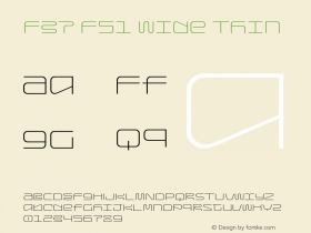 F37 F51 Wide Thin Version 1.000;PS 001.000;hotconv 1.0.88;makeotf.lib2.5.64775图片样张