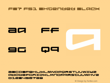 F37 F51 Extended Black Version 1.000;PS 001.000;hotconv 1.0.88;makeotf.lib2.5.64775 Font Sample