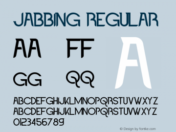 Jabbing Version 1.003;Fontself Maker 3.5.1 Font Sample