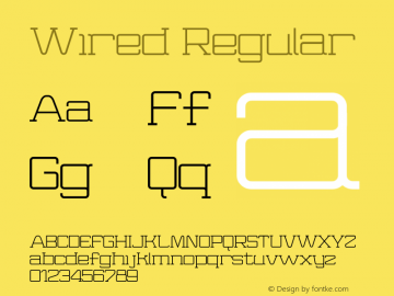 Wired Regular 001.000图片样张