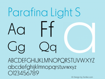 Parafina Light S Version 1.000;FEAKit 1.0图片样张