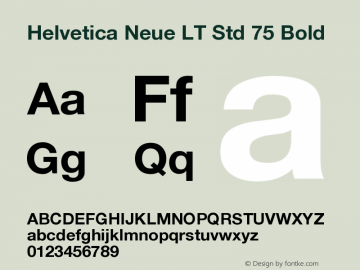 HelveticaNeueLTStd-Bd Version 2.035;PS 002.000;hotconv 1.0.51;makeotf.lib2.0.18671 Font Sample
