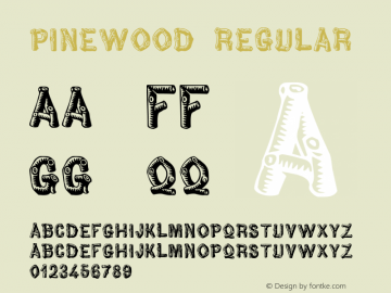 Pinewood 2.12 Font Sample