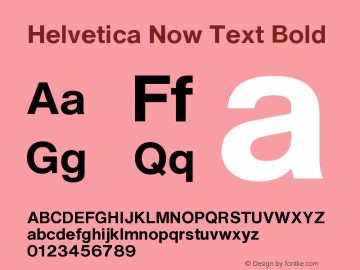 HelveticaNowText-Bold Version 1.00图片样张