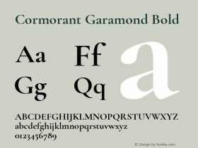 Cormorant Garamond Bold Version 3.303图片样张