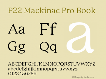 P22MackinacPro-Book 1.000;com.myfonts.ihof.mackinac.pro-book.wfkit2.3CRQ Font Sample