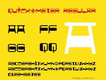 Quickometer Regular 2002; 1.0, initial release图片样张