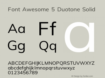 Font Awesome 5 Duotone Solid 331.264 (Font Awesome version: 5.14.0)图片样张