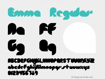 Emma Regular Version 1.0 Font Sample