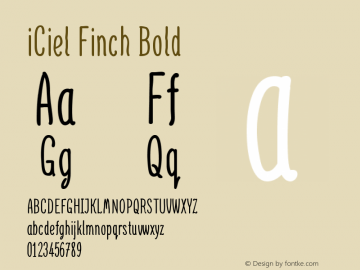 iCiel Finch Bold Version 1.00 October 28, 2013, iCiel release图片样张