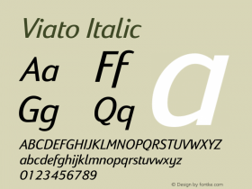 Viato Italic Version 2.00图片样张