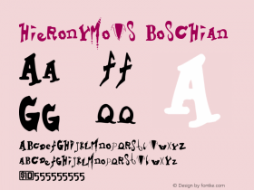 Hieronymous Boschian Version 001.000 Font Sample