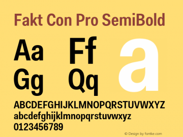 FaktConPro-SemiBold Version 2.000;PS 1.000;hotconv 1.0.50;makeotf.lib2.0.16970 Font Sample