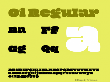 Oi Regular Version 2.000 Font Sample