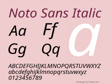 Noto Sans Italic Version 2.004; ttfautohint (v1.8.3) -l 8 -r 50 -G 200 -x 14 -D latn -f none -a qsq -X 