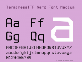 Terminess (TTF) Nerd Font Complete Version 4.40.1;Nerd Fonts 2.图片样张