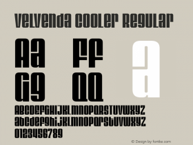 Velvenda Cooler Regular Version 2.200 2004 Font Sample