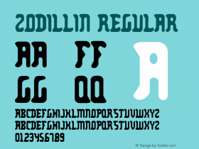 Zodillin Regular OTF 3.000;PS 001.001;Core 1.0.29 Font Sample