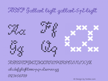 ACSF Gallant 5pt light 57px Version 1.1图片样张
