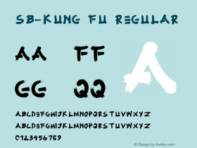 SB-Kung Fu Version 4.002 2018 Font Sample