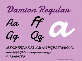 Damion Version 1.000图片样张