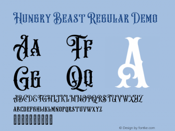 Hungry Beast Regular Demo Version 1.000图片样张