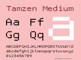 Tamzen 1.11 Font Sample