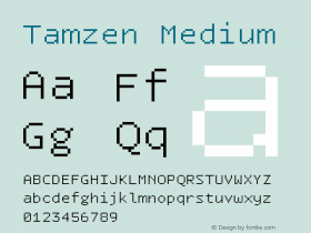 Tamzen 1.11 Font Sample