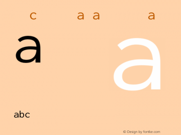 Inconsolata Regular  Font Sample