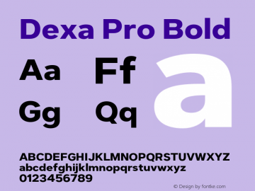 DexaPro-Bold Version 1.001图片样张